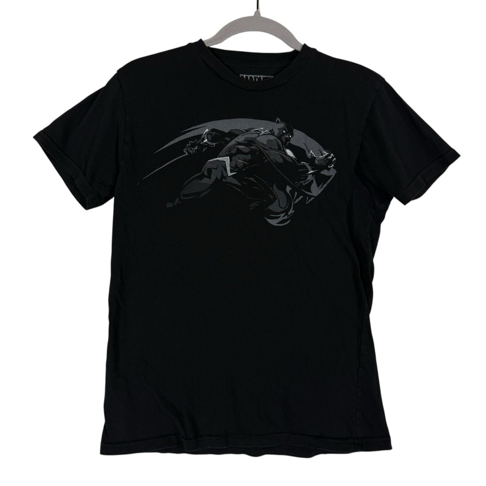 Marvel Black Panther Shirt Boys Small Black Lootwear Exclusive Graphic T-Shirt